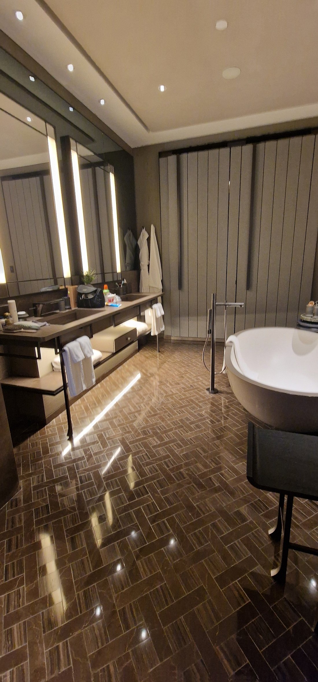 Guest bathroom at Aman New York