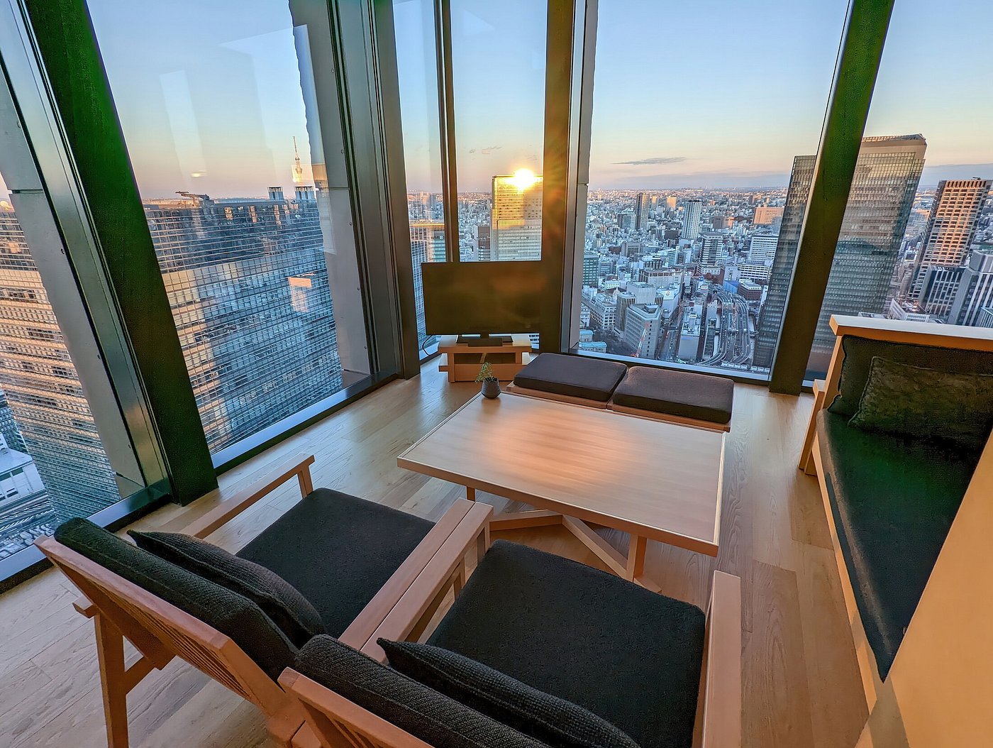Suite living room at Aman Tokyo