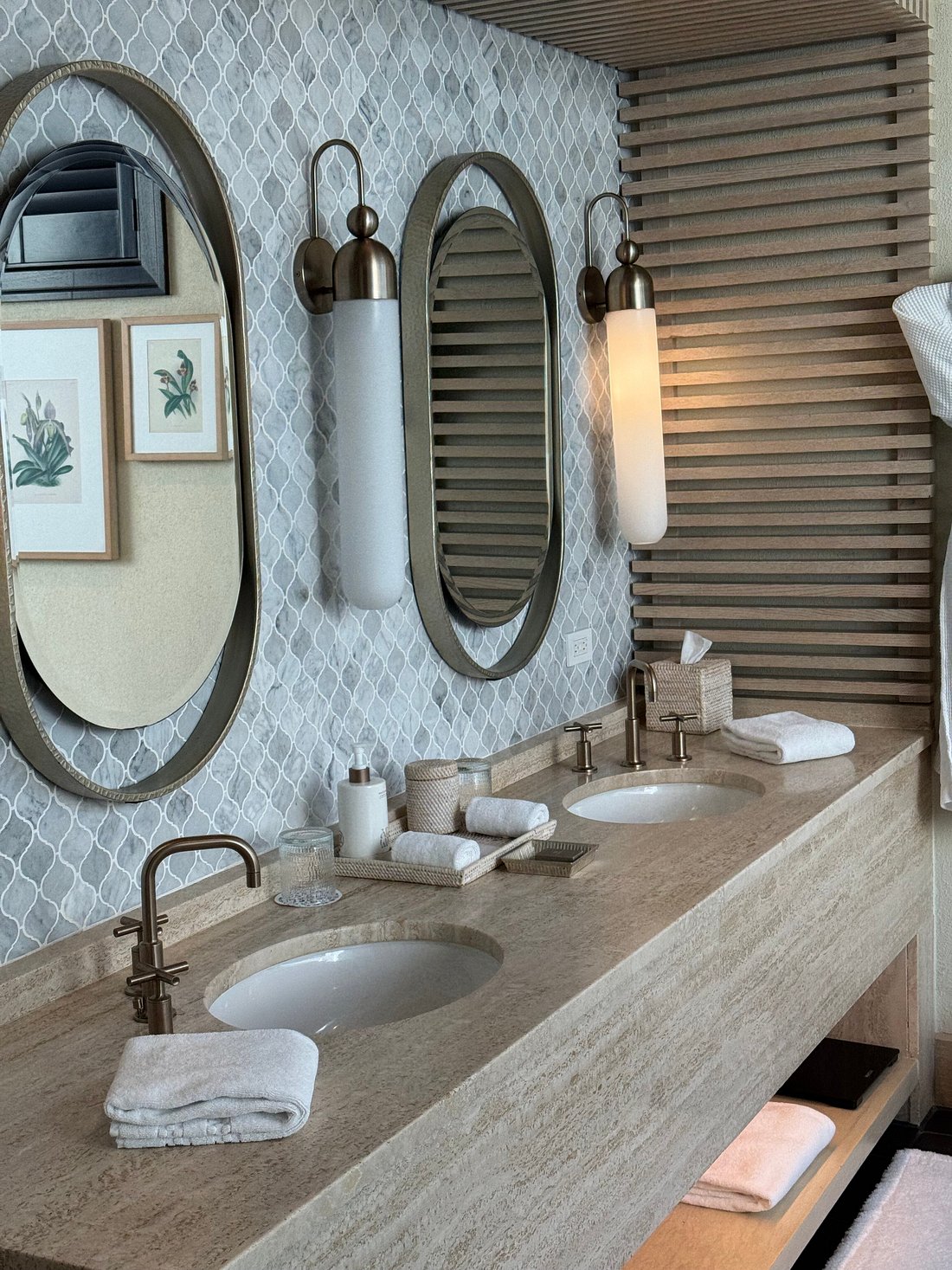 Guest bathroom at Cap Juluca, A Belmond Hotel, Anguilla