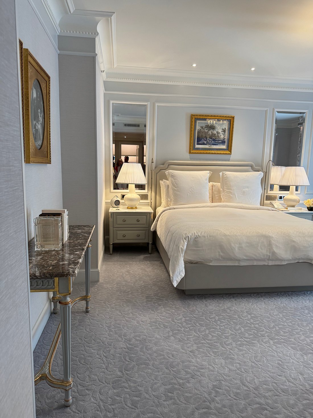 Guest bedroom at Four Seasons Hotel George V, Paris