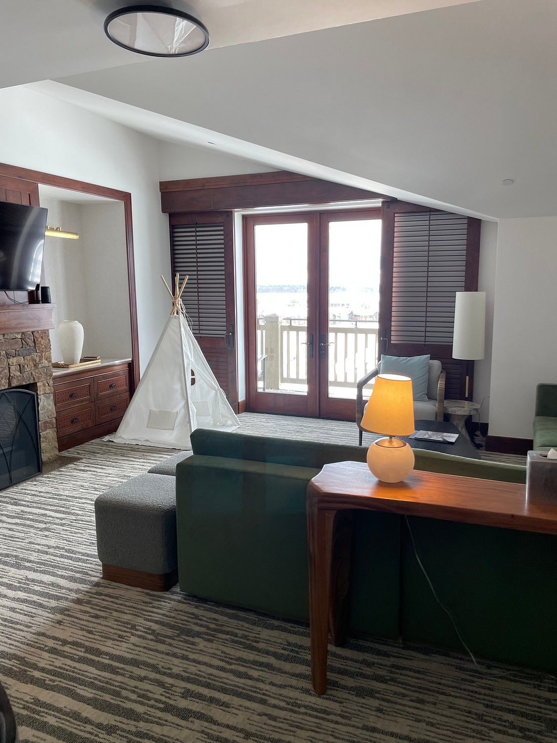 Suite living room at Four Seasons Resort and Residences Jackson Hole