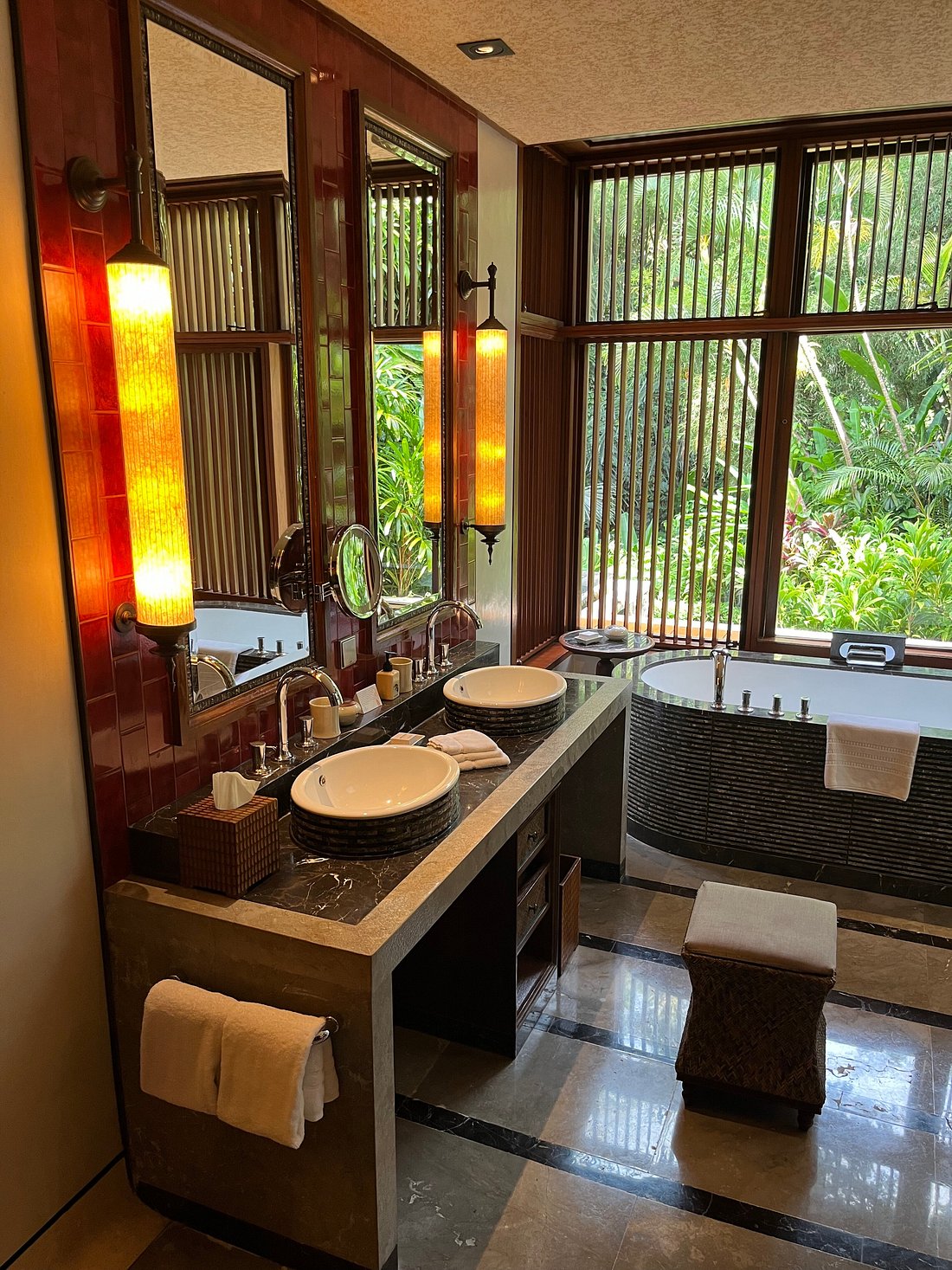 Guest bathroom at Four Seasons Resort Bali at Sayan