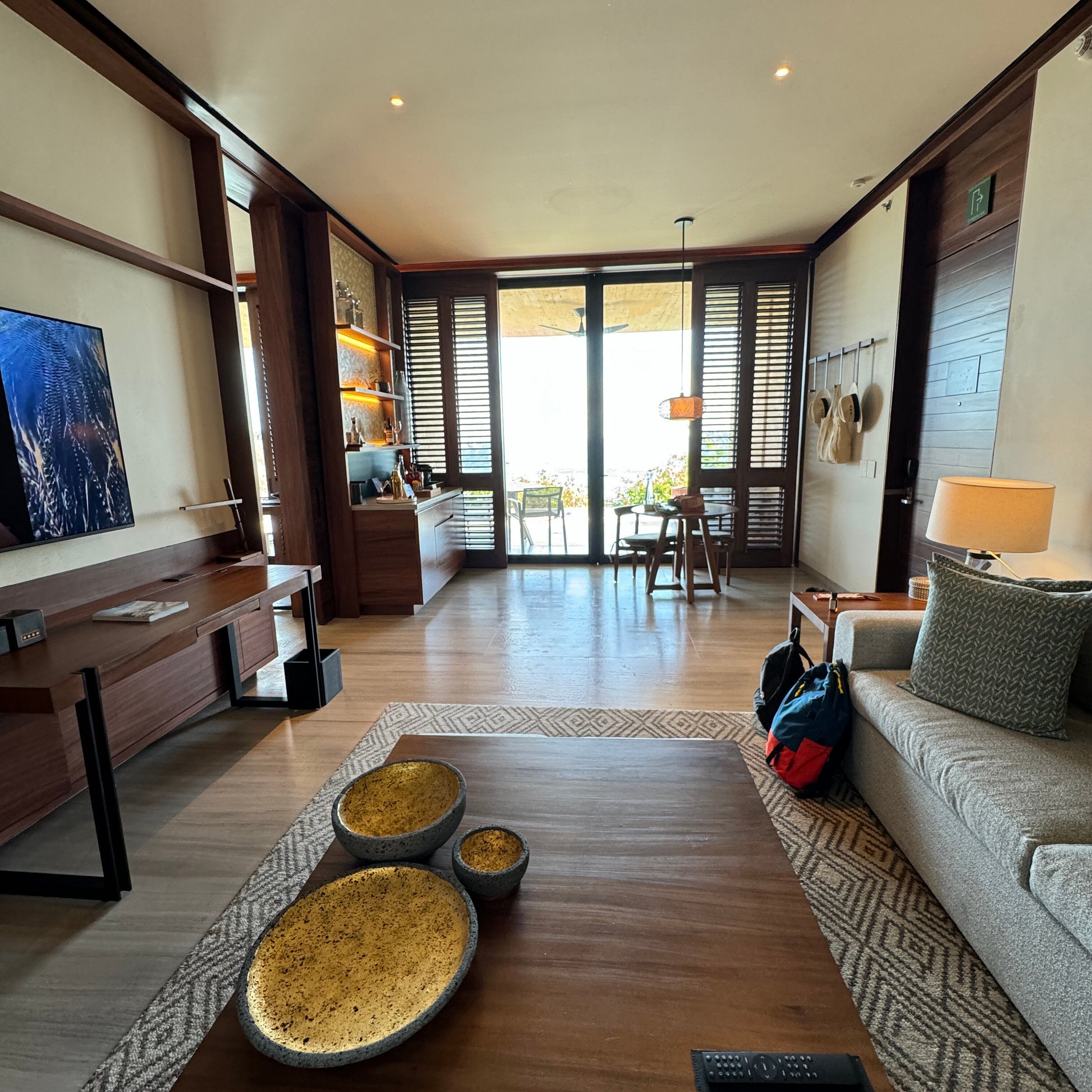 Suite living room at Four Seasons Resort Tamarindo
