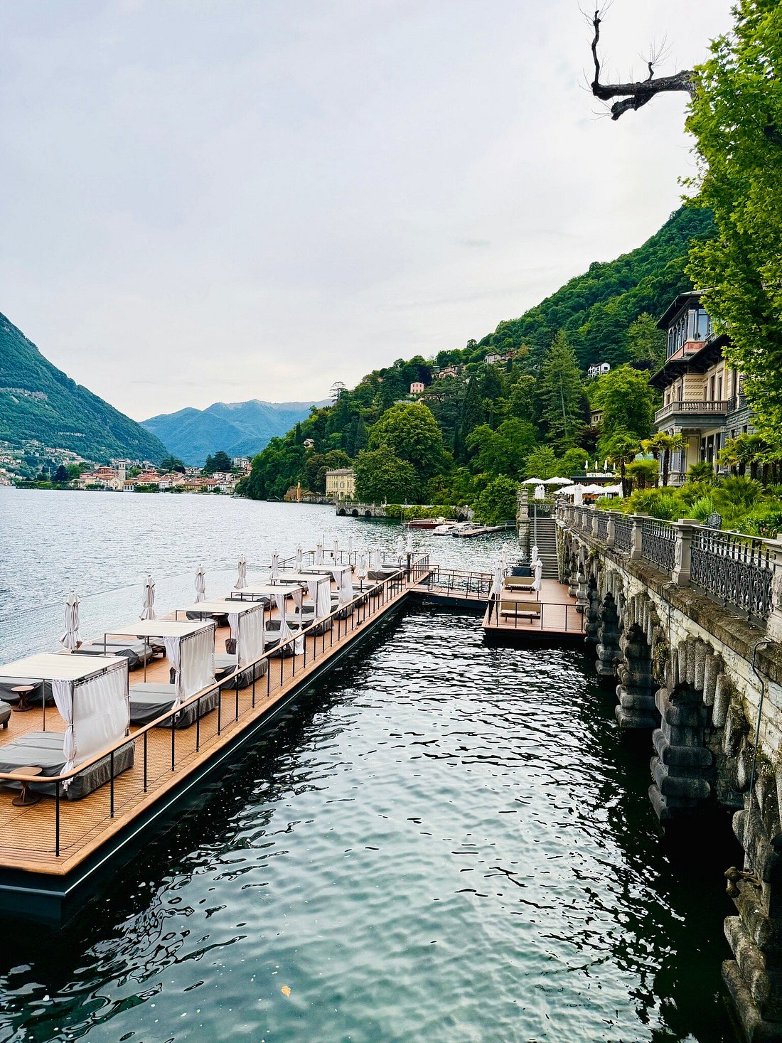 Lake dock at Mandarin Oriental, Lago di Como