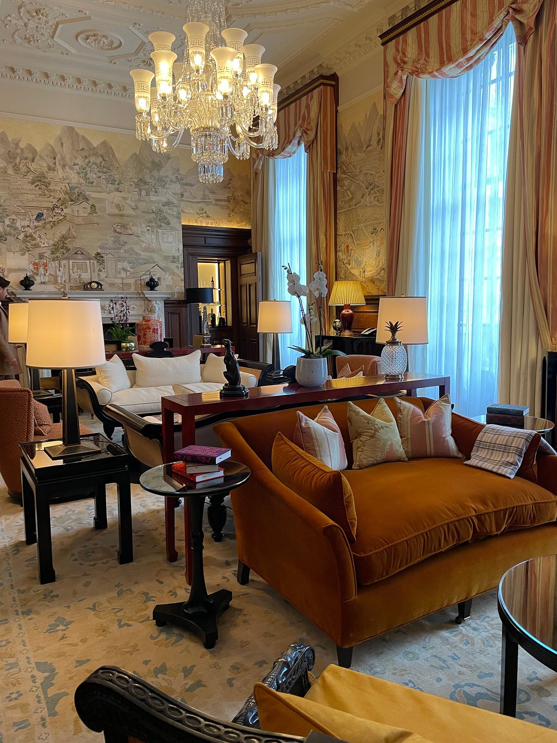 Suite living room at Raffles London at The OWO