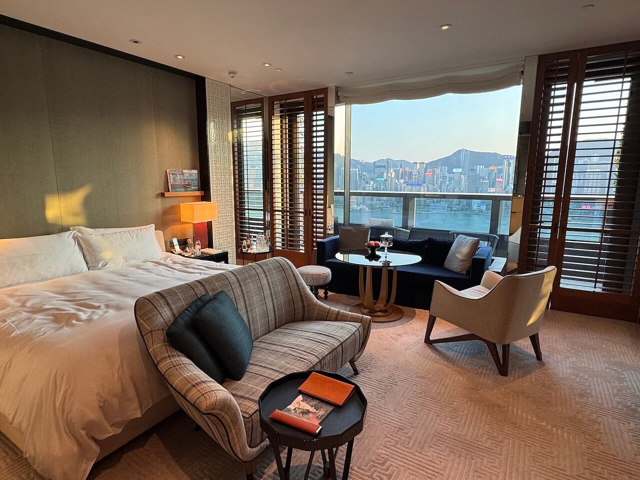 Guest bedroom at Rosewood Hong Kong
