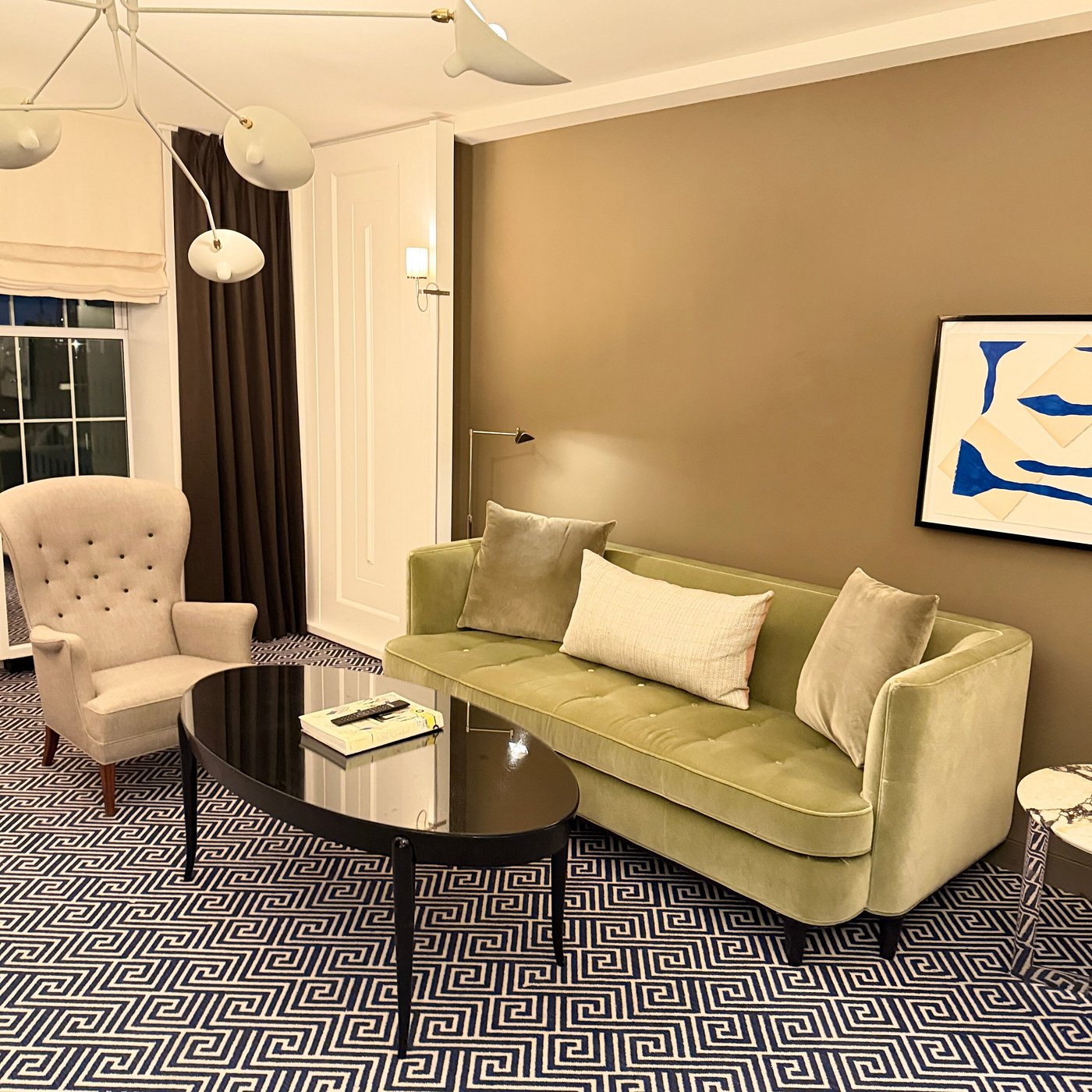 Suite sitting room at The Carlyle
