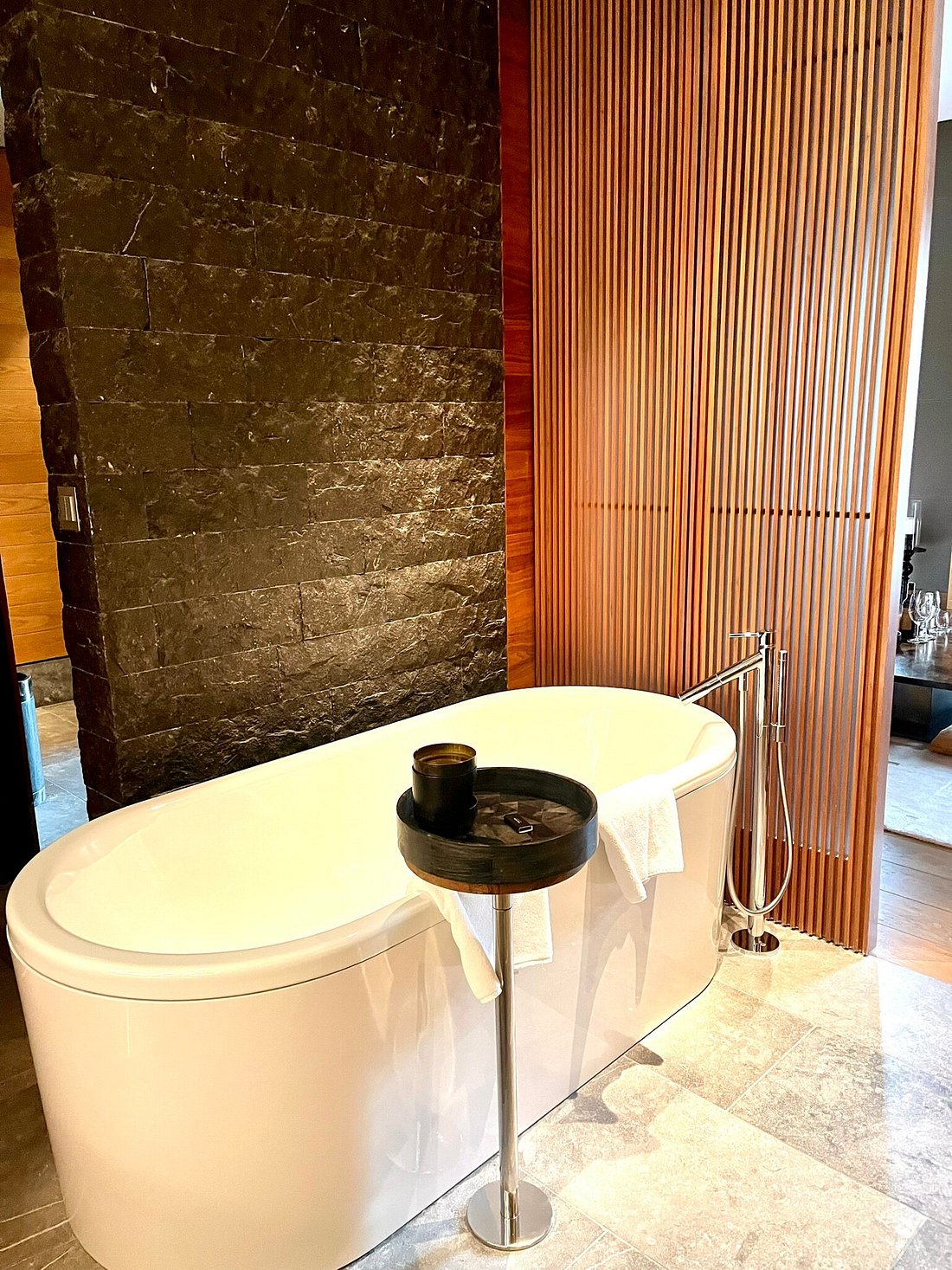 Guest bathroom at The Chedi Andermatt