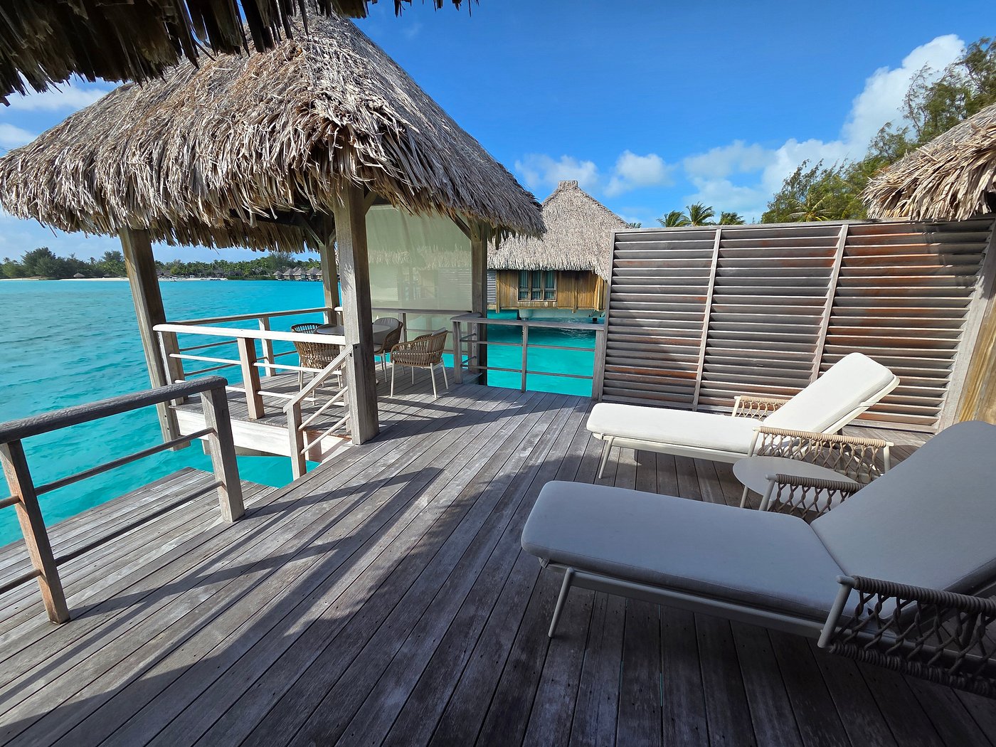 Bungalow terrace at The St. Regis Bora Bora Resort