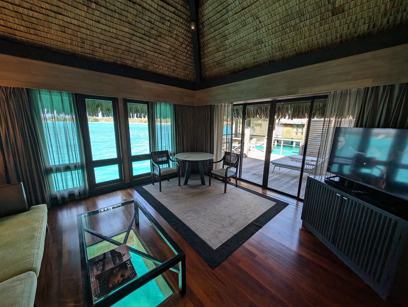 Suite sitting room at The St. Regis Bora Bora Resort
