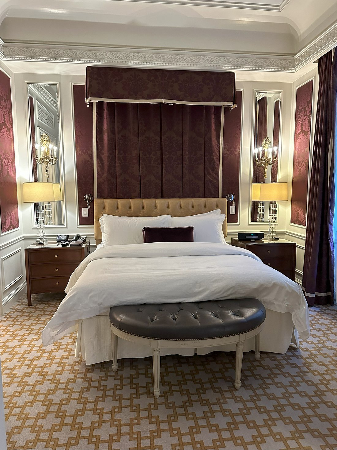 King bedroom at The St. Regis New York